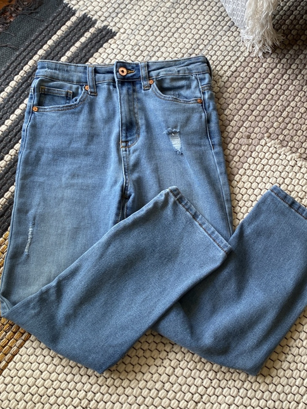 Kendall & Kylie Light Blue Slim Straight Jeans